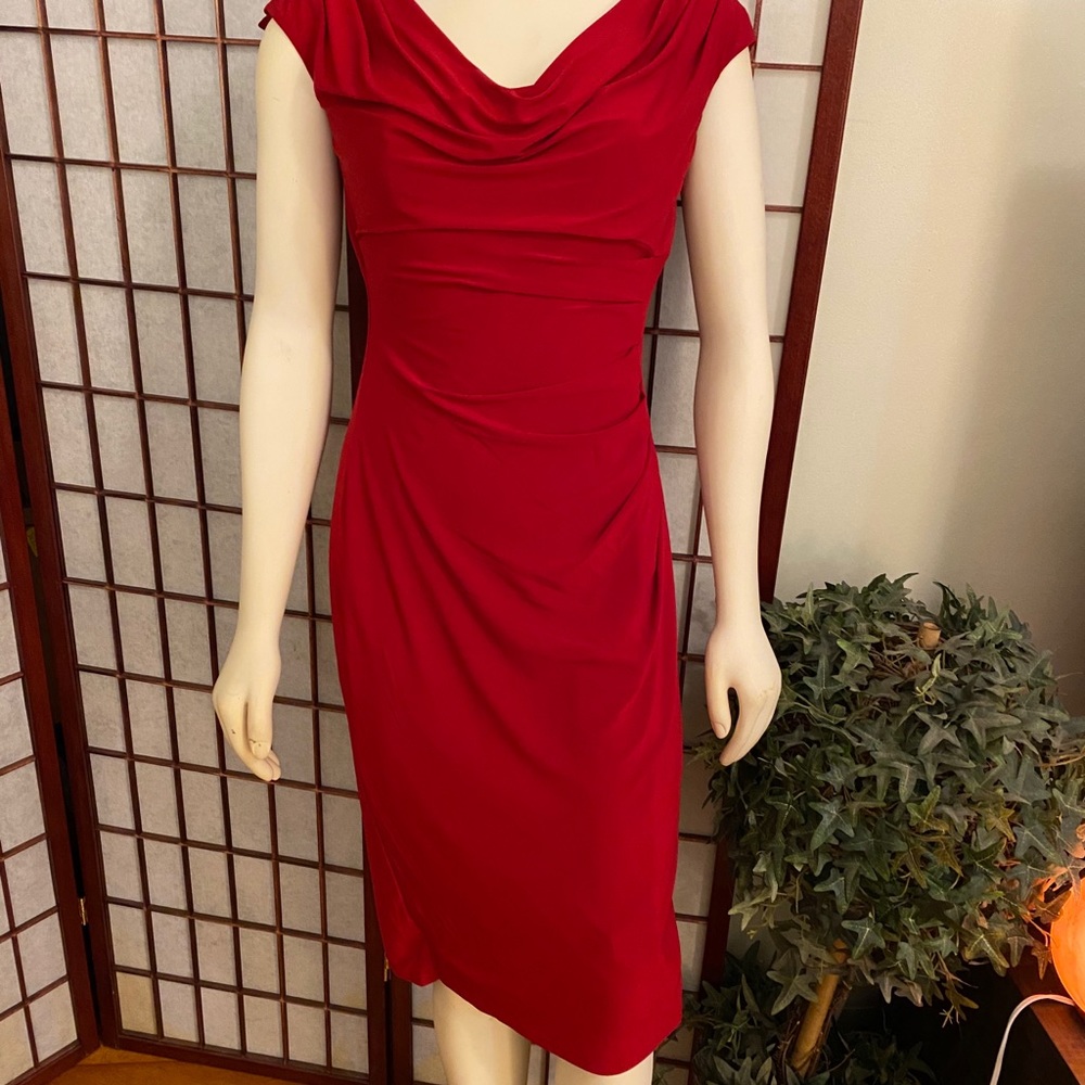 Ralph Lauren red stretch dress.